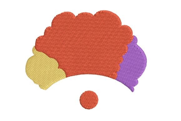 Colorful Clown Wig Embroidery Review
