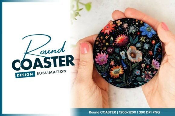 Colorful Floral Embroidery Round Coaster Review