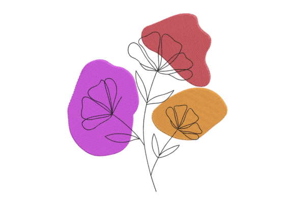 Colorful Minimal Flower Embroidery Review