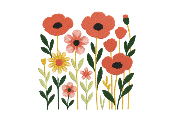 Colorful Spring Floral Embroidery Art Review