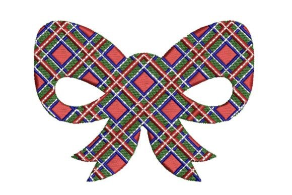 Festive Plaid Bow Embroidery Design Review