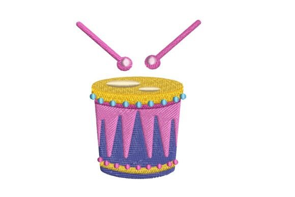 Festive Toy Drum Embroidery Design Review