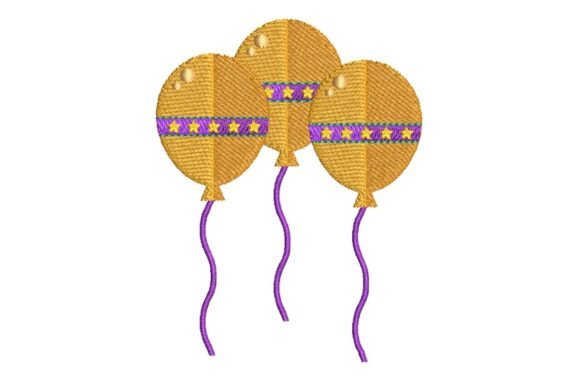 Golden Balloons Embroidery Design Review
