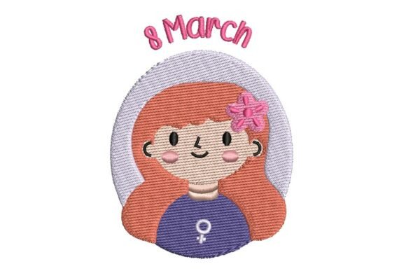 International Women's Day Girl Embroidery Design Review