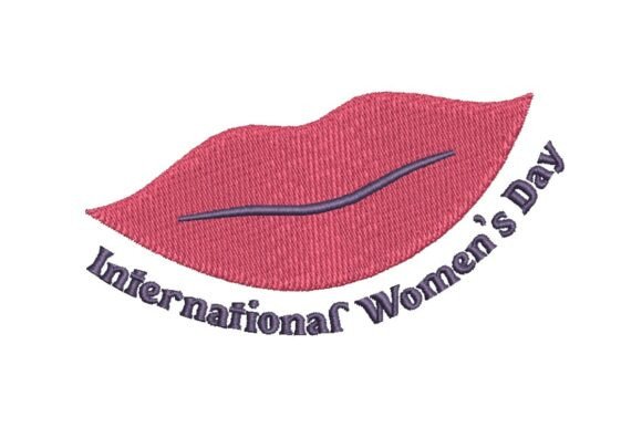 International Women's Day Lips Embroidery Design Review