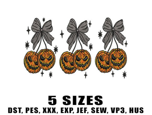 Pumpkin Bow Embroidery Design Review