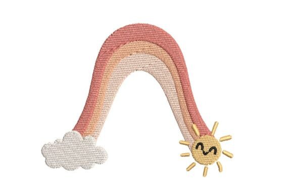 Smiling Sun and Pastel Rainbow Embroidery Design Review