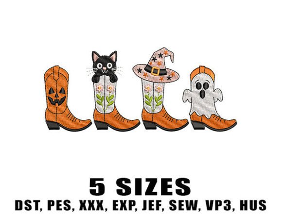 Spooky Boots Halloween Embroidery Design Review