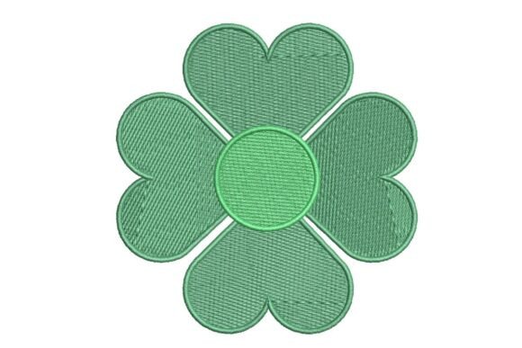 Stylized Four-Leaf Clover Embroidery Design Review