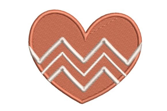 Zigzag Pattern Heart Embroidery Design Review